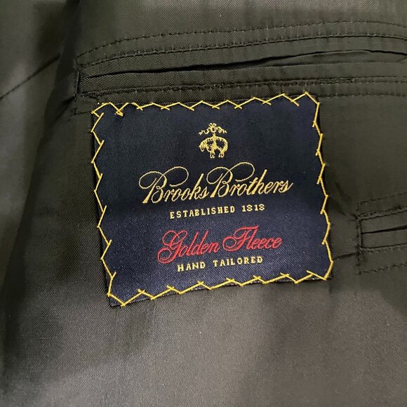 Brooks Brothers Mens Suit Jacket 48R Golden Fleece Hand-Tailored Pinstripe Gray - Picture 3 of 16